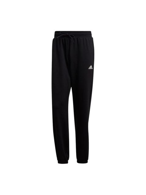 adidas Pant M Logo Casual Breathable Lacing Sports Black H61156