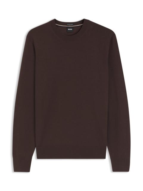 BOSS MERINO WOOL SWEATER IN A REGULAR FIT