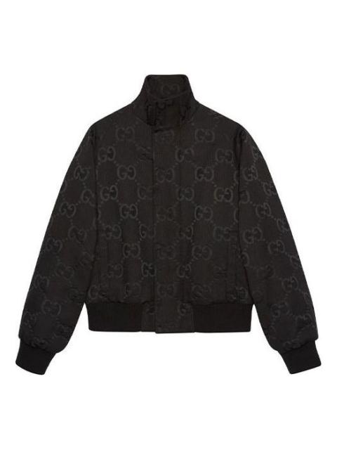 GUCCI Gucci Jumbo GG Canvas Jacket 'Black' 694165-ZAIDI-1000