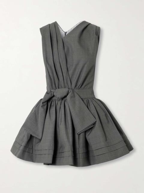 SHUSHU/TONG Gathered woven mini dress