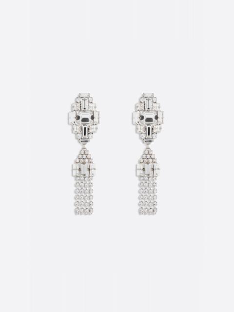 Alessandra Rich EARRINGS WITH PENDANT AND FRINGES