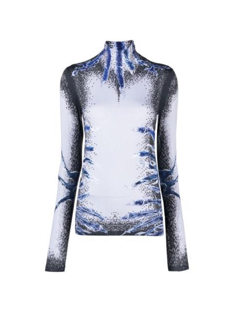 Y/Project Whisker-print long-sleeve top