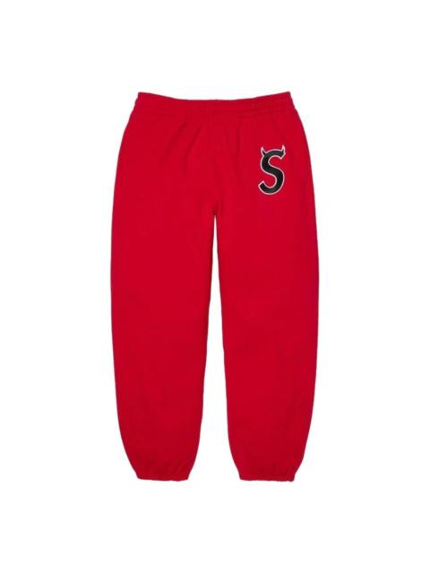 Supreme Supreme SS26 Devil S Logo Sweatpant 'Red' SUP-SS26-139-RED