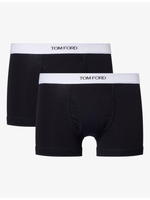 TOM FORD Classic Pack of Two Cotton-Jersey Boxer Briefs