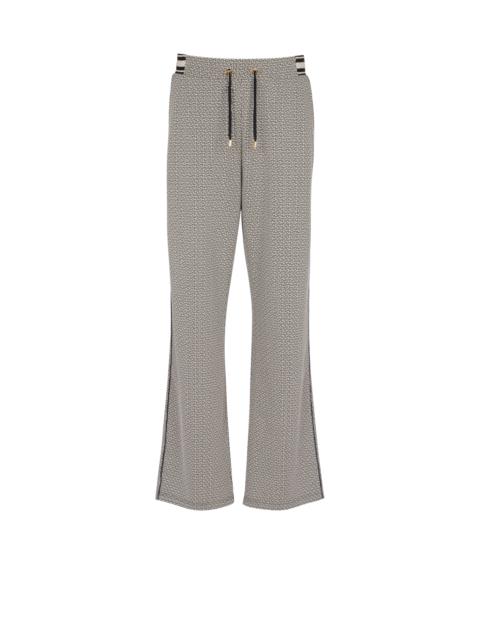 Balmain Mini monogrammed jacquard joggers