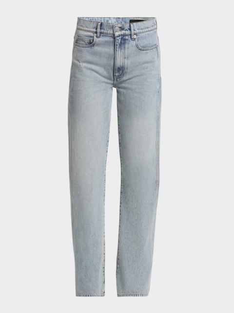 Proenza Schouler Ryman Light-Wash Denim Straight-Leg Jeans