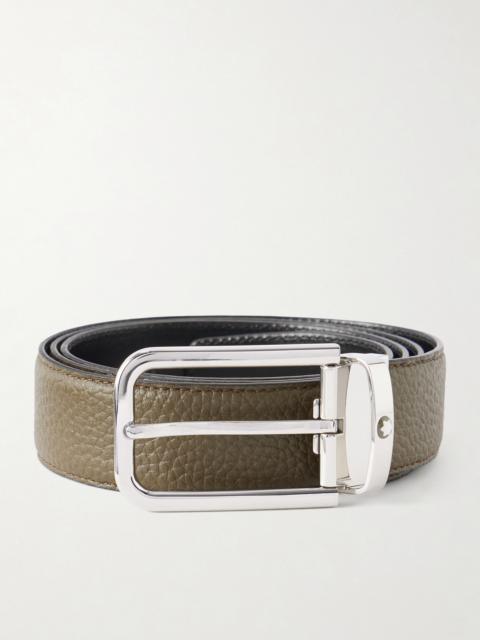Montblanc 3.5cm Full-Grain Leather Belt