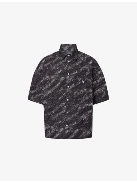 JACQUEMUS La Rio Short-Sleeve Cotton Shirt