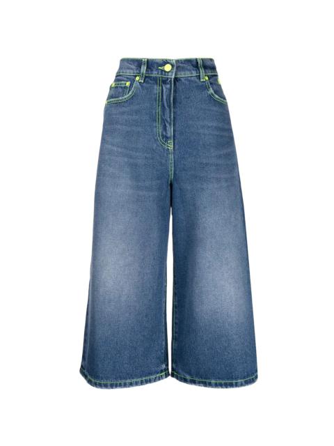 MSGM cropped wide-leg jeans