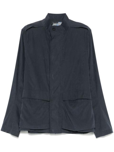 EMPORIO ARMANI martingale-strap jacket