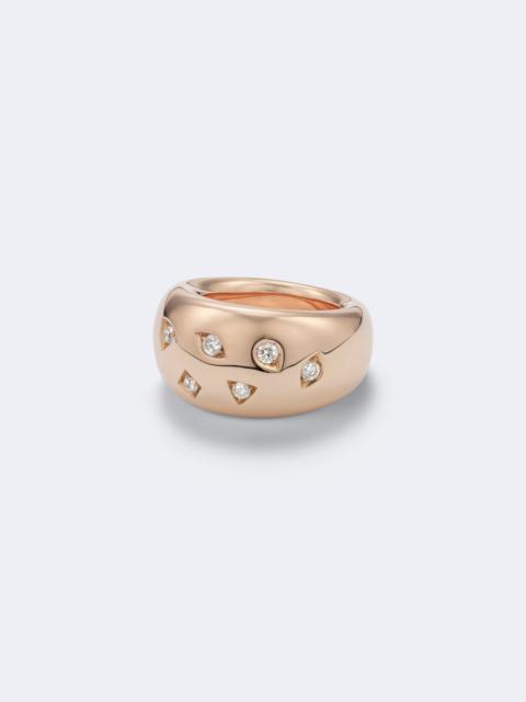 Pomellato Iconica 18kt rose gold ring with diamonds