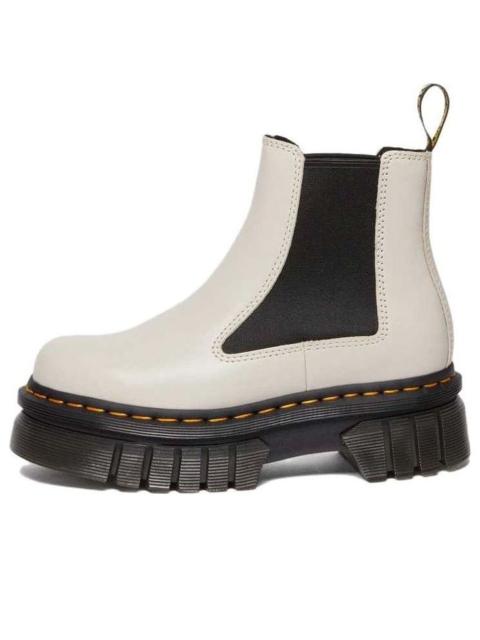 Dr. Martens (WMNS) Dr. Martens Audrick Nappa Leather Platform Chelsea Boots 'Cobblestone Grey' 27148055