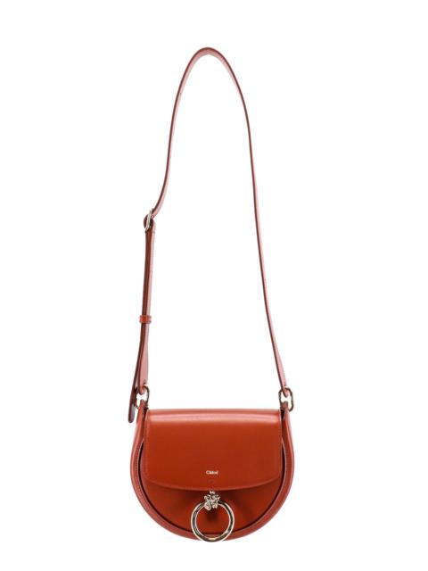 Chloé Leather shoulder bag with metal ring