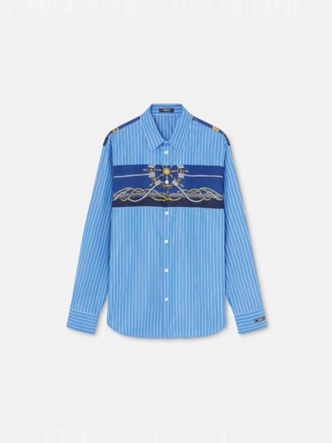 Versace Nautical Striped Shirt