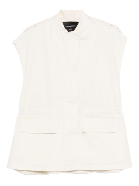 FABIANA FILIPPI crochet-panel waistcoat