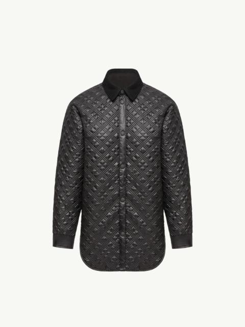 Moncler Corduroy-Trimmed Padded Shirt Jacket