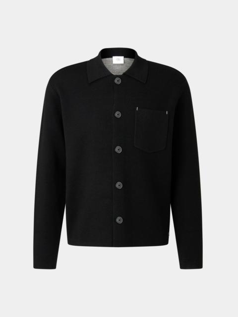 BOGNER Olaf knit jacket in Black