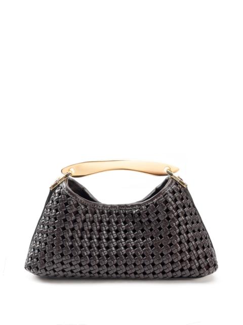 Elleme Mini Boomerang Woven Leather Dark Brown