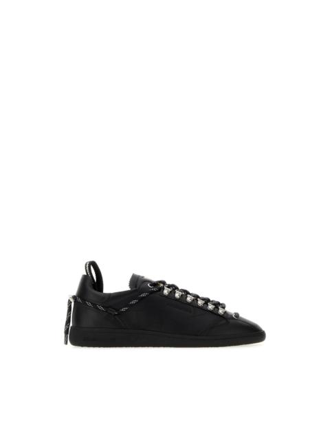 DSQUARED2 DSQUARED2 Rebels Black Leather Sneakers New & Authentic (Men