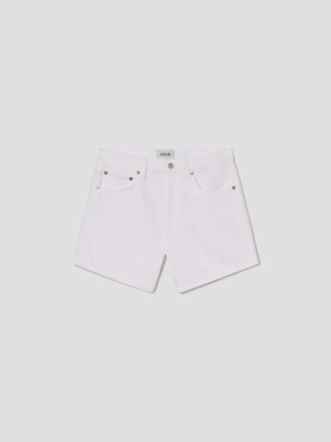 AGOLDE PARKER LONG SHORT IN MARSHMALLOW