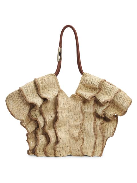 Zimmermann Women's Goldentime Medium Raffia Tote Bag - Natural