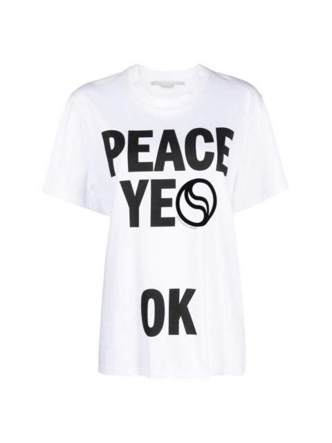 slogan-print cotton T-shirt