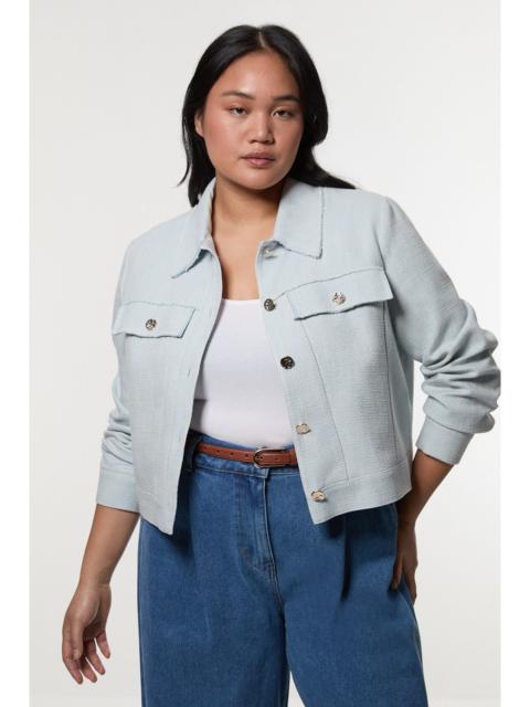 KAREN MILLEN Plus Size Spring Tweed Tailored Jacket