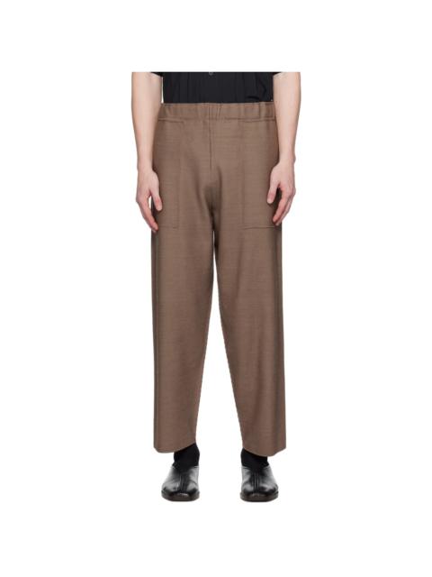 Brown Inlaid Trousers