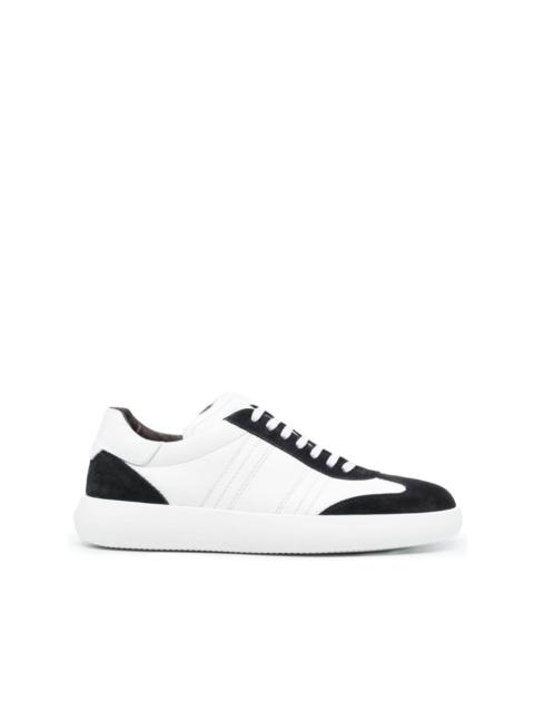 Brioni panelled low-top leather sneakers