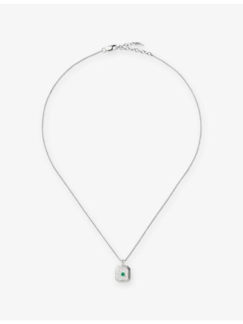 MISSOMA May Birthstone Sterling-Silver And Crystal Pendant Necklace