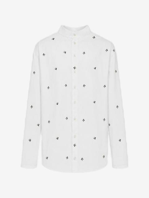 RIER embroidered high-neck shirt