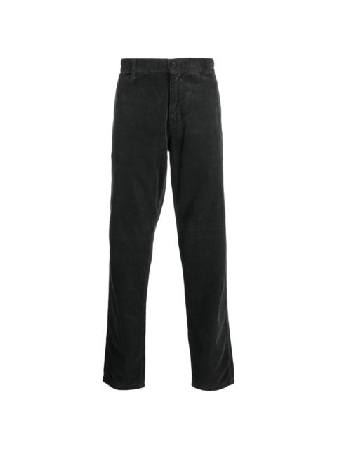 corduroy cotton tapered trousers