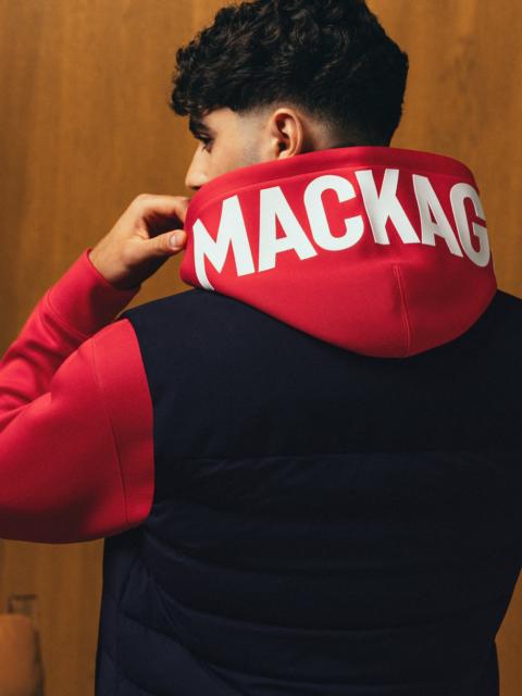 MACKAGE KOLTON-Z Double-Face Jersey Logo Hoodie