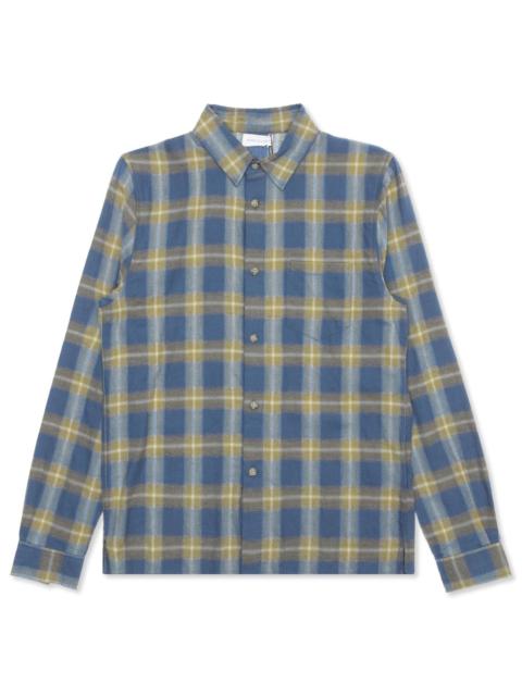 John Elliott JOHN ELLIOTT SLY COTTON STRAIGHT HEM - HORIZON CHECK