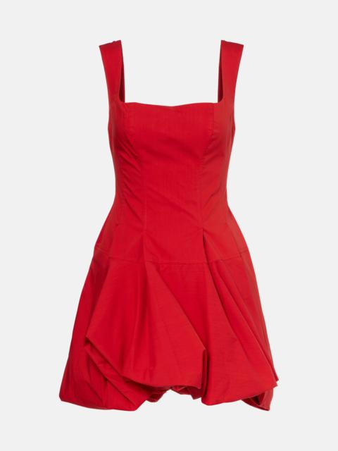 SIMKHAI Juni cotton-blend poplin minidress