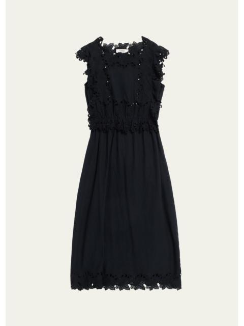 Sea Eleannora Embroidered Midi Dress
