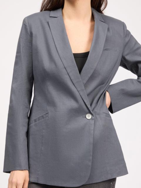 rag & bone Jade Linen-Blend Blazer