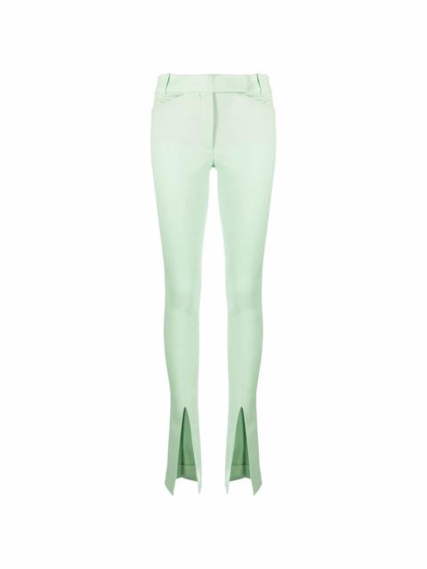 THE ATTICO slit-detail flared trousers