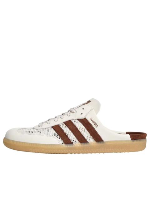 adidas (WMNS) adidas Samba OG Mules 'Off White Preloved Brown' HP5050