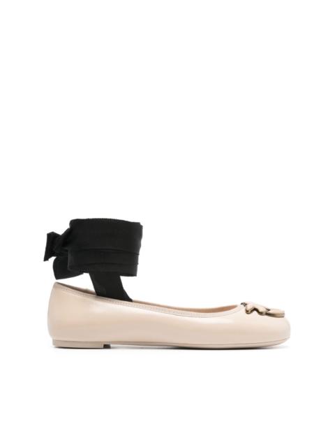 PINKO Love Birds ballerina shoes