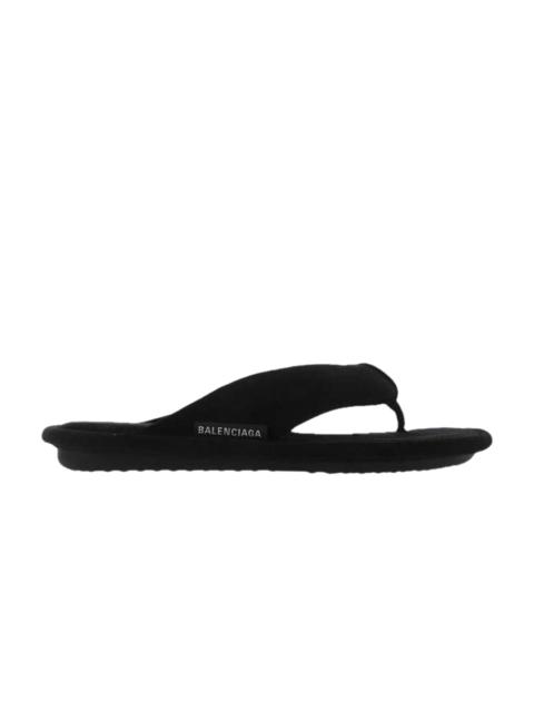 Balenciaga Wmns Soft Thong Slides 'Black Velvet'