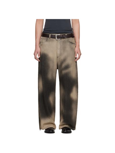 LU'U DAN Gray Side Zip Jeans