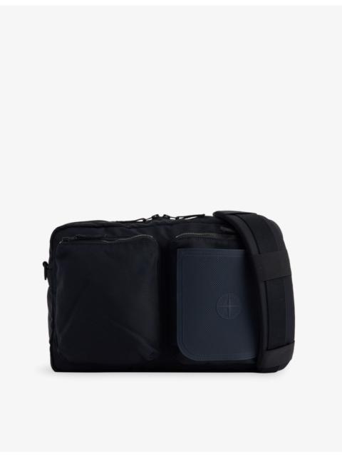 Stone Island Brand-Patch Canvas Laptop Case