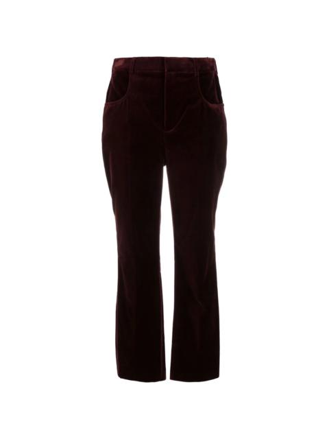 straight-leg corduroy trousers