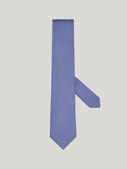 Canali LIGHT BLUE SILK TIE, PATTERNED MOTIF