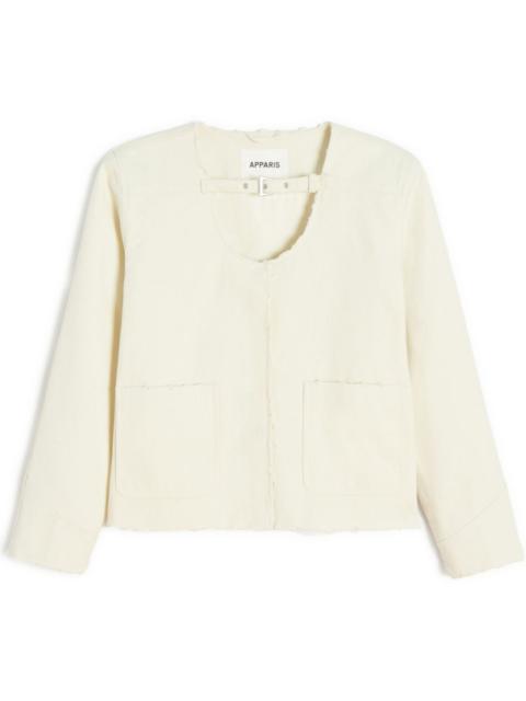 APPARIS raw-cut jacket