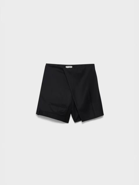 JW Anderson MENS FOLDED SHORTS IN BLACK