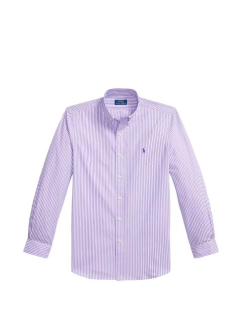Polo Ralph Lauren striped embroidered-logo shirt