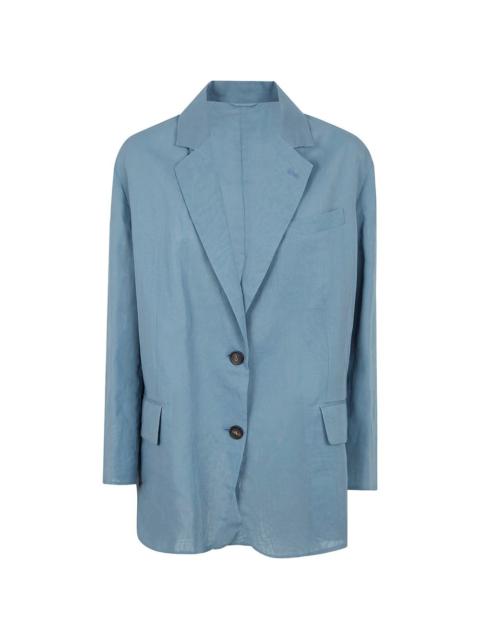 Brunello Cucinelli buttoned cotton blazer