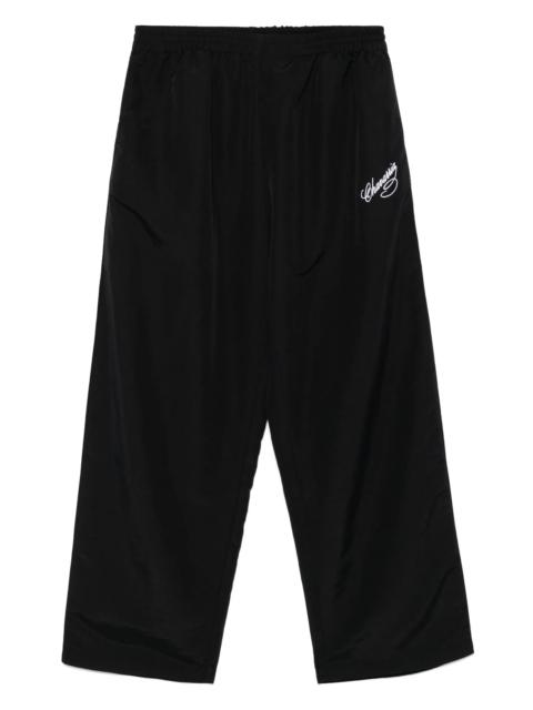 WILLY CHAVARRIA Logo-embroidered Track Pants